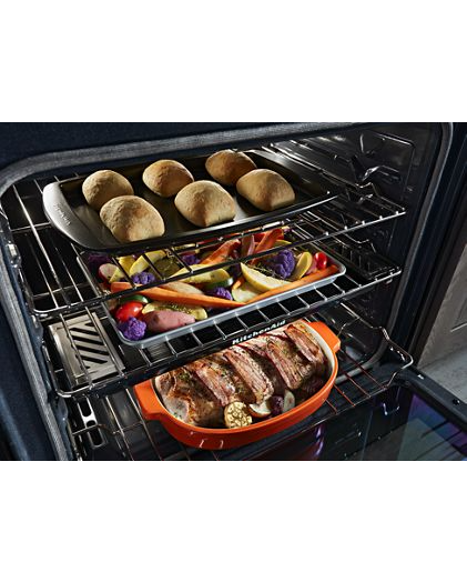 30-Inch 5-Burner Gas Slide-In Convection Range
