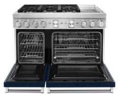 KitchenAid® 48'' Smart Commercial-Style Dual Fuel Range with Griddle
