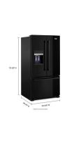 36- Inch Wide French Door Refrigerator with PowerCold® Feature - 25 Cu. Ft.