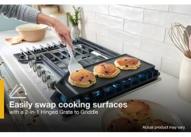 30-inch Gas Cooktop with 2-in-1 Hinged Grate to Griddle