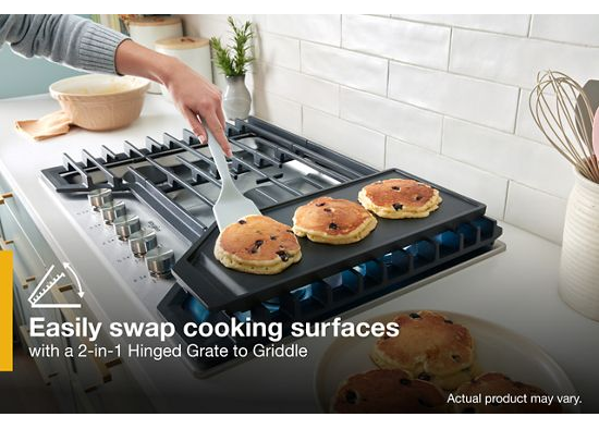 30-inch Gas Cooktop with 2-in-1 Hinged Grate to Griddle