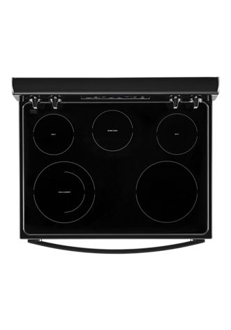 5.3 cu. ft. Whirlpool® electric range with Frozen Bake™ technology.