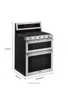 30-Inch Wide Double Oven Gas Range With True Convection - 6.0 Cu. Ft.