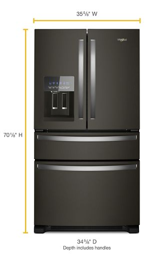 36-Inch Wide French Door Refrigerator - 25 cu. ft