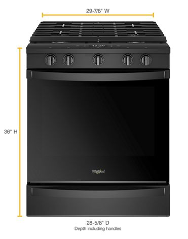 5.8 cu. ft. Smart Slide-in Gas Range with Air Fry, when Connected