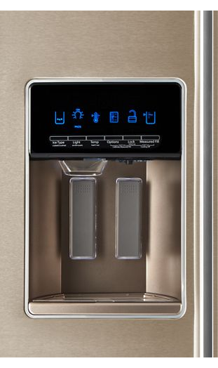36-inch Wide Contemporary Handle Counter Depth Side-by-Side Refrigerator - 21 cu. ft.