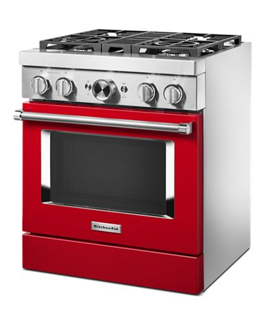 KitchenAid® 30'' Smart Commercial-Style Dual Fuel Range with 4 Burners
