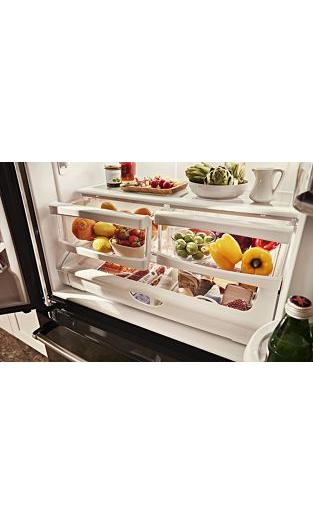 20 cu. ft. 36-Inch Width Counter-Depth French Door Refrigerator with Interior Dispensev
