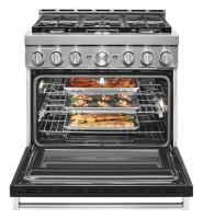 KitchenAid® 36'' Smart Commercial-Style Gas Range with 6 Burners