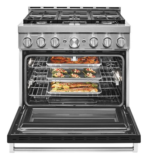 KitchenAid® 36'' Smart Commercial-Style Gas Range with 6 Burners