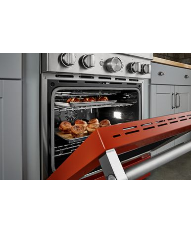 KitchenAid® 30'' Smart Commercial-Style Dual Fuel Range with 4 Burners
