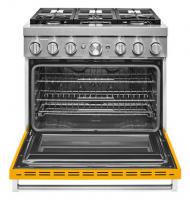 KitchenAid® 36'' Smart Commercial-Style Dual Fuel Range with 6 Burners