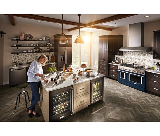  KitchenAid® 48'' Smart Commercial-Style Gas Range with Griddle