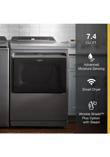 7.4 cu. ft. Top Load Gas Dryer with Advanced Moisture Sensing