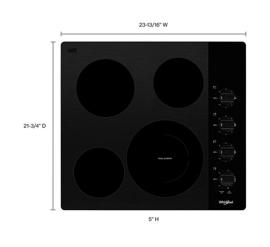 24-inch Compact Electric Ceramic Glass Cooktop