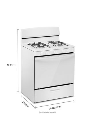 Amana® 30-inch Gas Range with Easy-Clean Glass Door