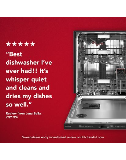 44 dBA Dishwasher in PrintShield™ Finish with FreeFlex™ Third Rack.
