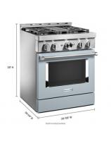 KitchenAid® 30'' Smart Commercial-Style Gas Range with 4 Burners