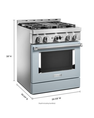 KitchenAid® 30'' Smart Commercial-Style Gas Range with 4 Burners