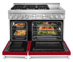  KitchenAid® 48'' Smart Commercial-Style Gas Range with Griddle