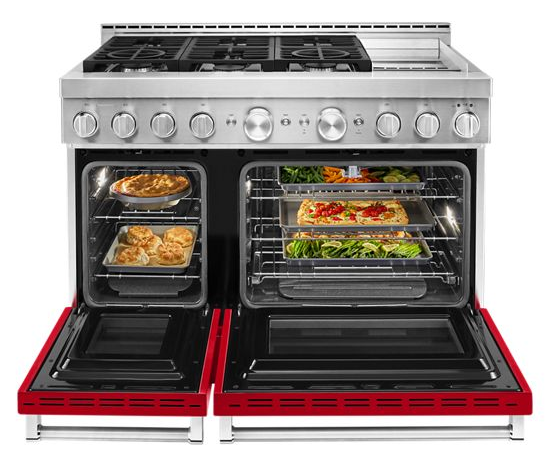  KitchenAid® 48'' Smart Commercial-Style Gas Range with Griddle