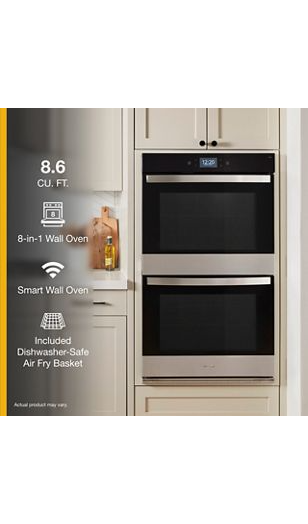 8.6 Cu. Ft. Double Smart Wall Oven with Air Fry
