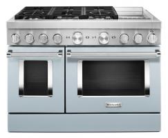 KitchenAid® 48'' Smart Commercial-Style Dual Fuel Range with Griddle