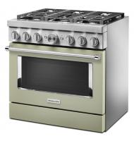 KitchenAid® 36'' Smart Commercial-Style Dual Fuel Range with 6 Burners