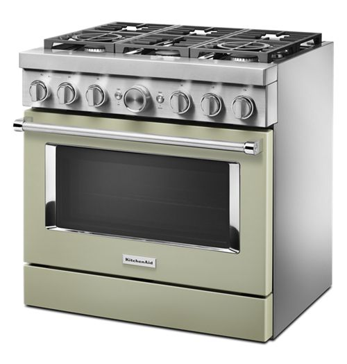 KitchenAid® 36'' Smart Commercial-Style Dual Fuel Range with 6 Burners