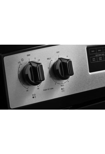 30-inch Amana® Electric Range with Extra-Large Oven Window.