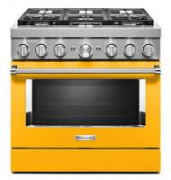 KitchenAid® 36'' Smart Commercial-Style Dual Fuel Range with 6 Burners