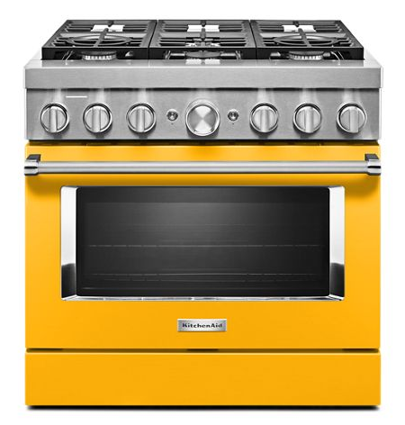 KitchenAid® 36'' Smart Commercial-Style Dual Fuel Range with 6 Burners