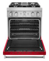 KitchenAid® 30'' Smart Commercial-Style Dual Fuel Range with 4 Burners