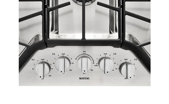 36-inch Wide Gas Cooktop with DuraGuard™ Protective Finish