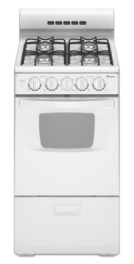20-inch Gas Range with Compact Oven Capacity.