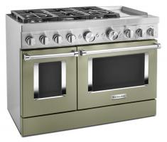 KitchenAid® 48'' Smart Commercial-Style Dual Fuel Range with Griddle