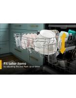 Quiet Dishwasher with 3rd Rack and Pocket Handle