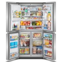 36-Inch Counter Depth 4 Door Refrigerator with Ice Maker in Door