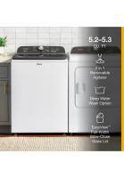 5.2-5.3 Cu. Ft. Whirlpool® Top Load Washer with Removable Agitator
