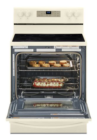 5.3 cu. ft. Whirlpool® electric range with Frozen Bake™ technology.