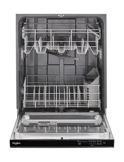 Quiet Dishwasher with Adjustable Upper Rack