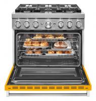 KitchenAid® 36'' Smart Commercial-Style Dual Fuel Range with 6 Burners