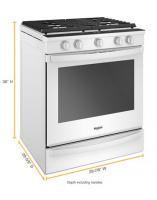 5.8 cu. ft. Smart Slide-in Gas Range with Air Fry, when Connected