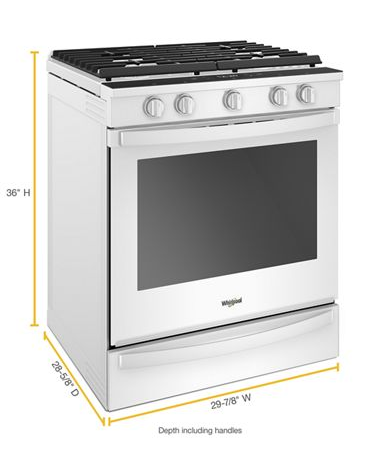 5.8 cu. ft. Smart Slide-in Gas Range with Air Fry, when Connected