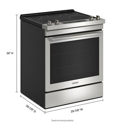 30-Inch Wide Slide-In Electric Range With Air Fry - 6.4 Cu. Ft.