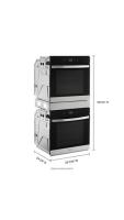 5.8 Cu. Ft. 24 Inch Double Wall Oven with Convection