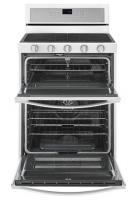 6.0 Cu. Ft. Gas Double Oven Range with EZ-2-Lift™ Hinged Grates