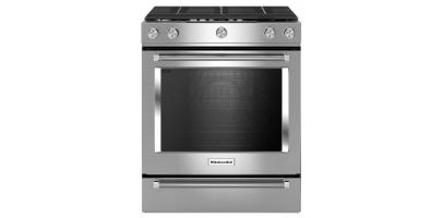 30-Inch 5-Burner Gas Slide-In Convection Range