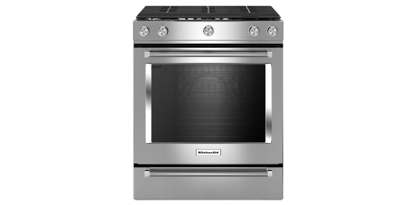 30-Inch 5-Burner Gas Slide-In Convection Range