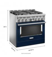KitchenAid® 36'' Smart Commercial-Style Gas Range with 6 Burners